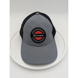 TaylorMade Trucker Hat Gray/Black Snapback Carlsbad CA Golf Cap‎ Adjustable
